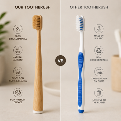 Boar Bristle & Bamboo Toothbrush